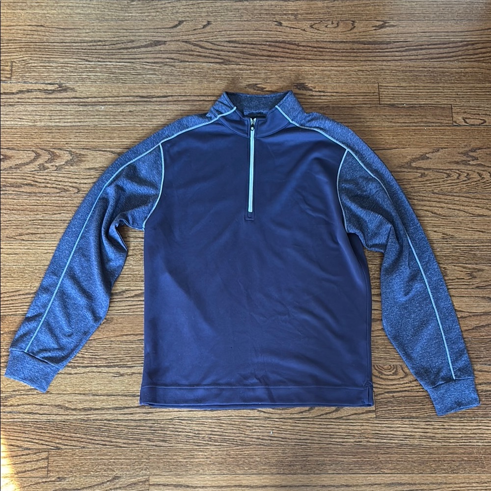 Footjoy Navy Blue Quarter-Zip Pullover
